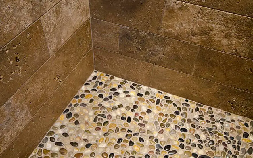 pebble shower floor